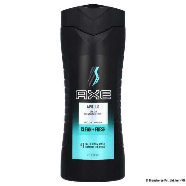 AXE BODY WASH USA APOLLO CLEAN+FRESH 473ML