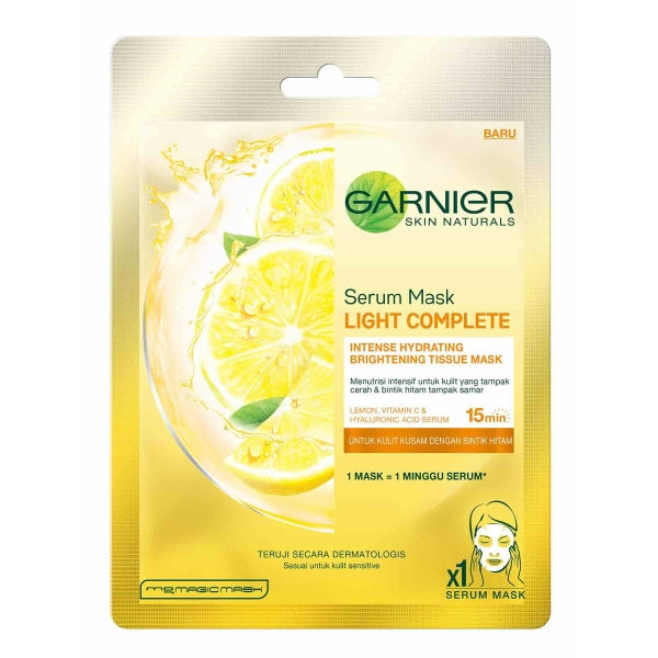 GARNIER LIGHT COMPLETE-TISSUE MASK