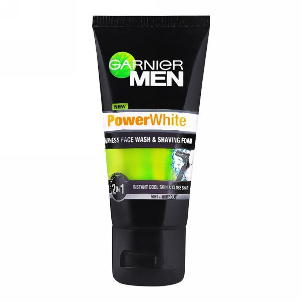 GARNIER MEN POWER WHITE FACE WASH 50ML