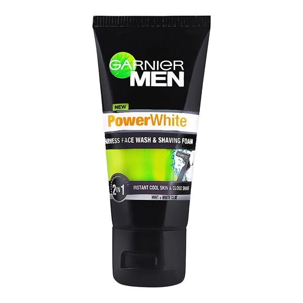 GARNIER POWDER WHITE FAIRNESS FACE WASH 7 SHAVING FORM 50ML