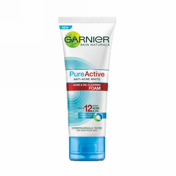 GARNIER PURE ACTIVE ACNE & OIL CLEANING FOAM 100ML