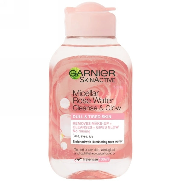 GARNIER SKIN ACTIVE MICELLAR ROSE WATER CLEANSE & GLOW 100ML