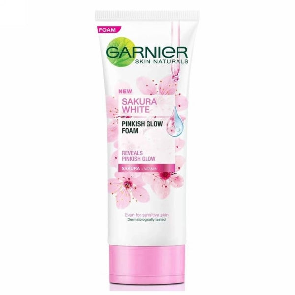 GARNIER SKIN NATURALS SAKURA WHITE PINKISH GLOW FOAM 100ML