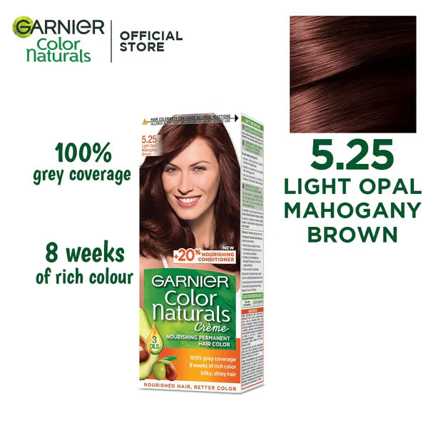 GARNIER COLOUR NATURALS 5.25 LIGHT OPAL MAHOGANY BROWN