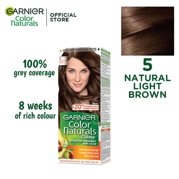 GARNIER COLOUR NATURALS 5 NATURAL LIGHT BROWN