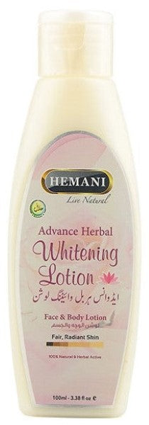 Hemani Face & Body Adv. Herbal Whitening Lotion 100Ml