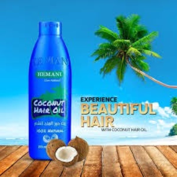 Hemani Pure Coconut Hair Oil (Blue) 100ml