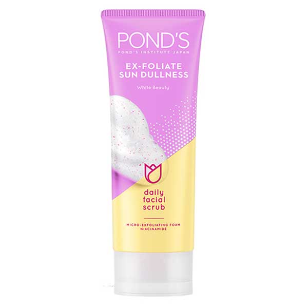 PONDS EX-FOLIATE SUN DULLNESS WHITE BEAUTY 100G