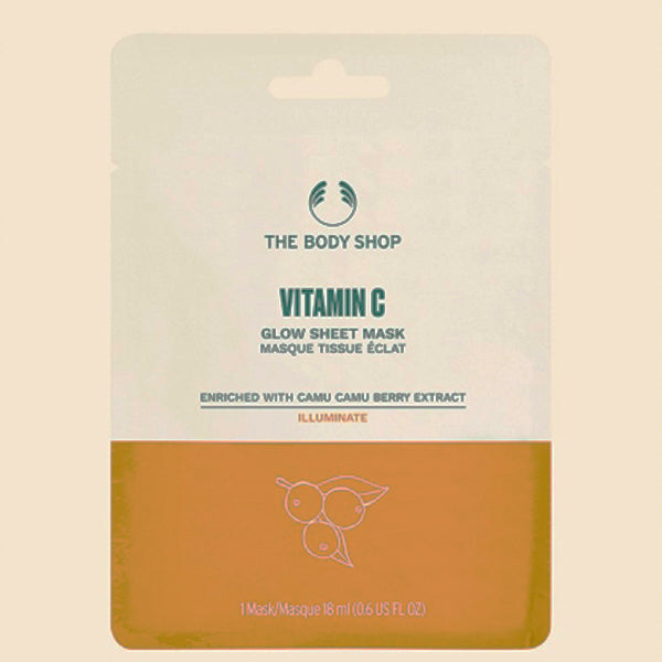 THE BODY SHOP VITAMIN C GLOW SHEET MASK 18ML