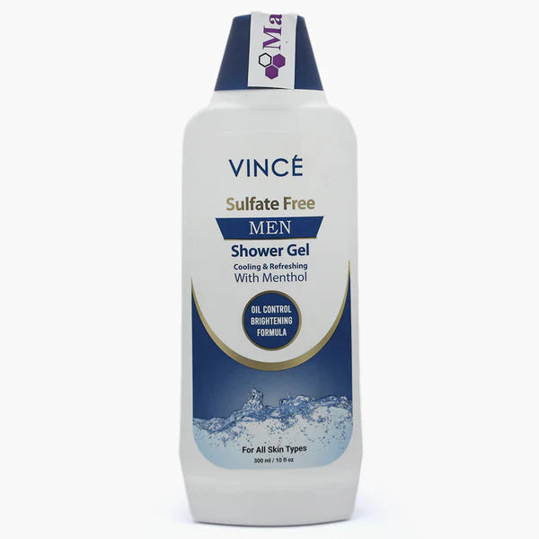 VINCE SULFATE FREE MEN SHOWER GEL 300ML