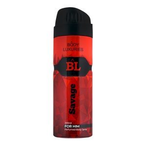 BODY LUXURIES SAVAGE BODY SPRAY 200ML