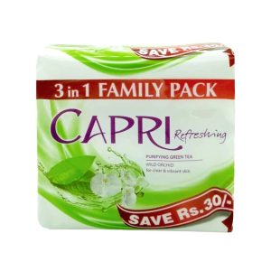 CAPRI SOAP TRIO PURIFING GREEN TEA 120G