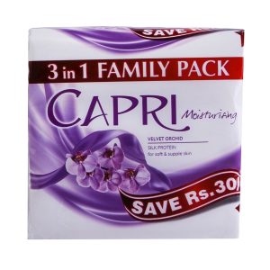 CAPRI SOAP TRIO VELVETR ORCHID 120G