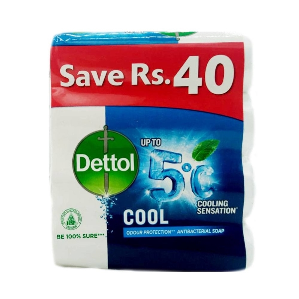 DETTOL COOL SOAP 4PCS PACK SAVE RS40