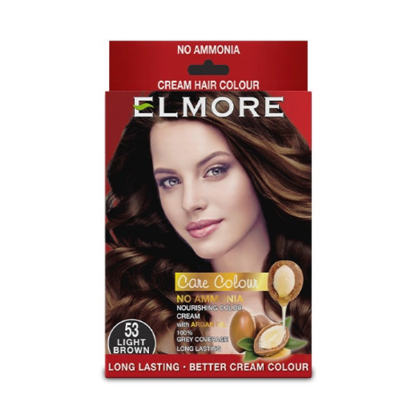 ELMORE HAIR COLOR CREAM LIGHT BROWN #53