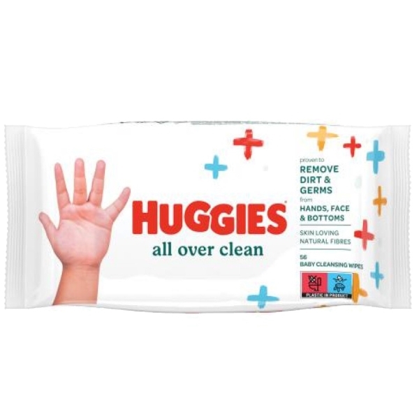 HUGGIES ALL OVER CLEAN WIPES 56PCS