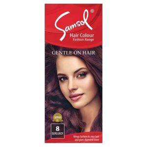 SAMSOL GENTLE ON HAIR COLOUR 8 BURGUNDY