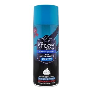 SUPER STORM FOR MEN SHAVING FOAM SENSTIVE 400ML