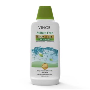 VINCE SULFATE FREE ANTI-ACNE SHOWER GEL 300ML